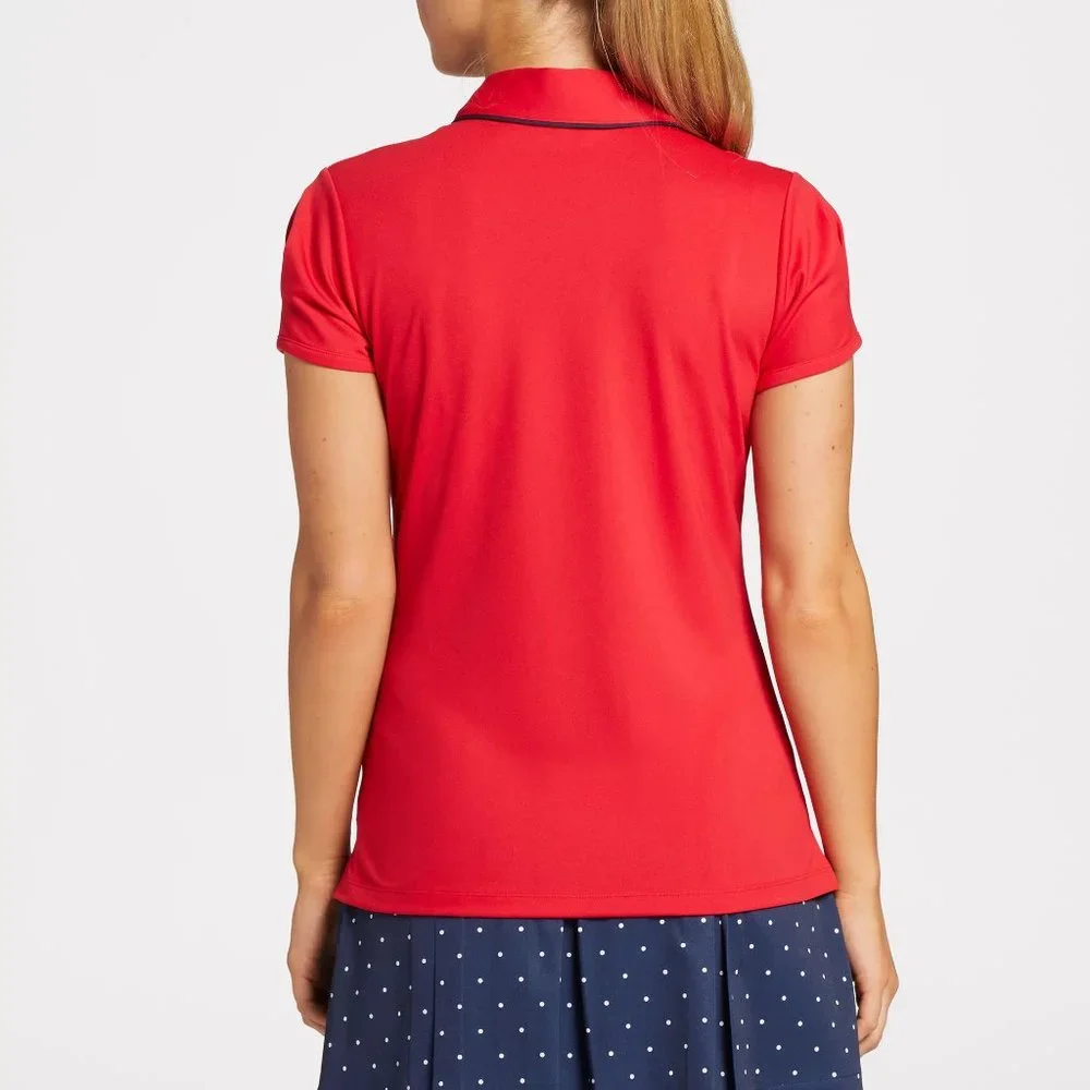 NWT Lady Hagen Women's Puff Sleeve Golf Polo - Picture 3 of 4